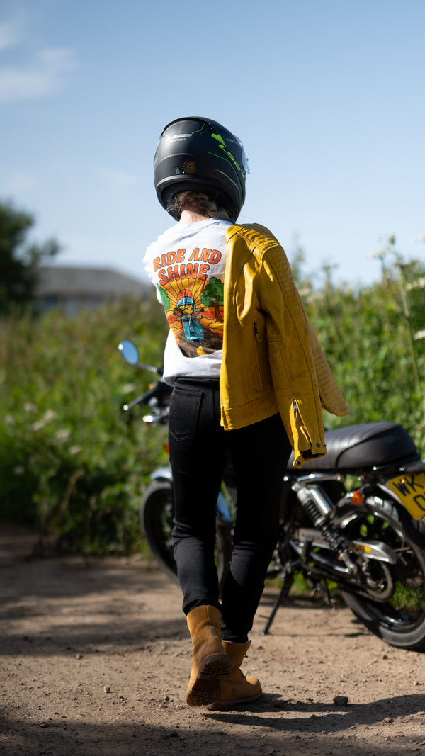 Organic Cotton Ride & Shine T-Shirt | Moped T-Shirt