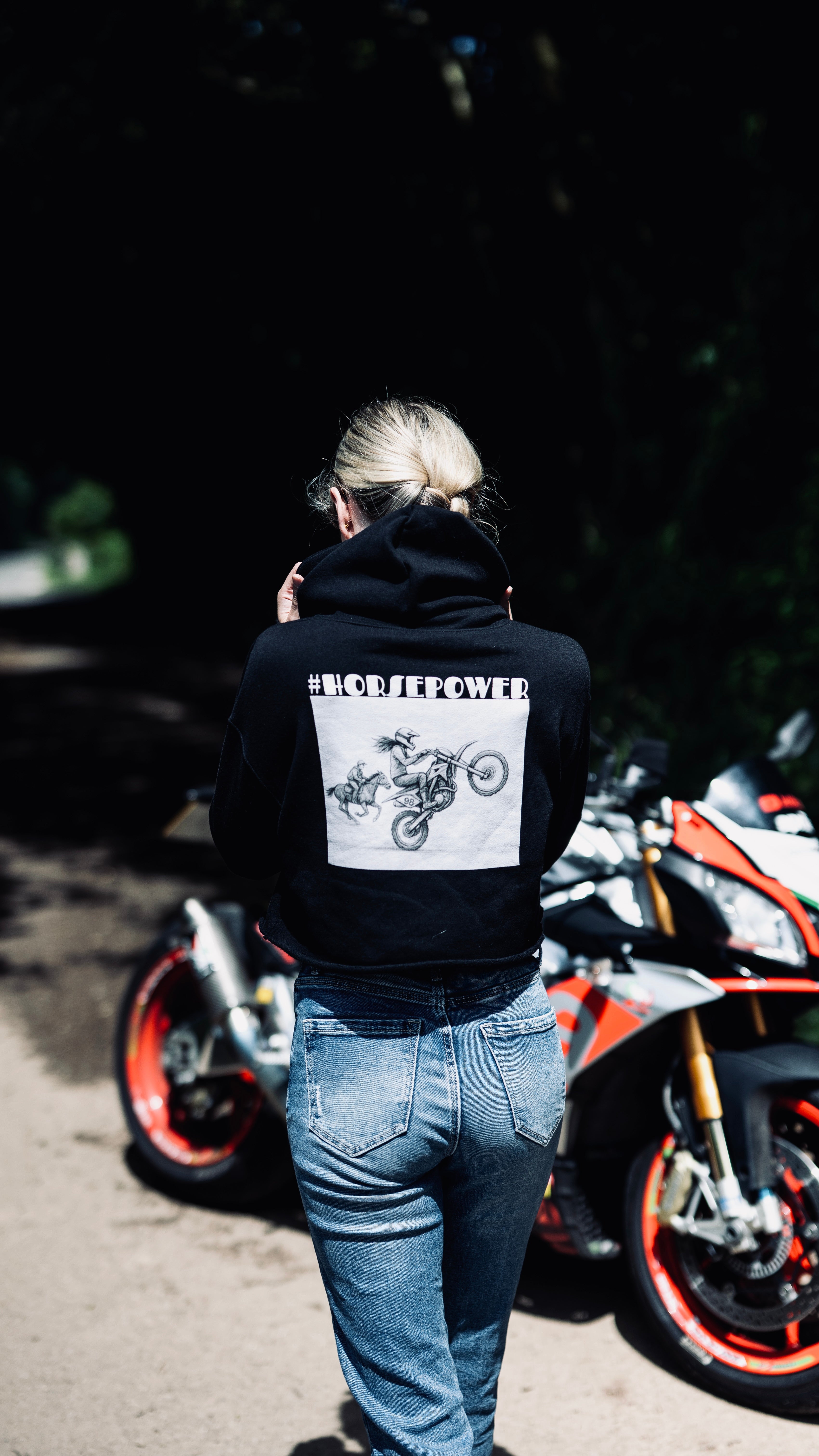 Crop Motocross Hoodie | HorsePower Hoodie