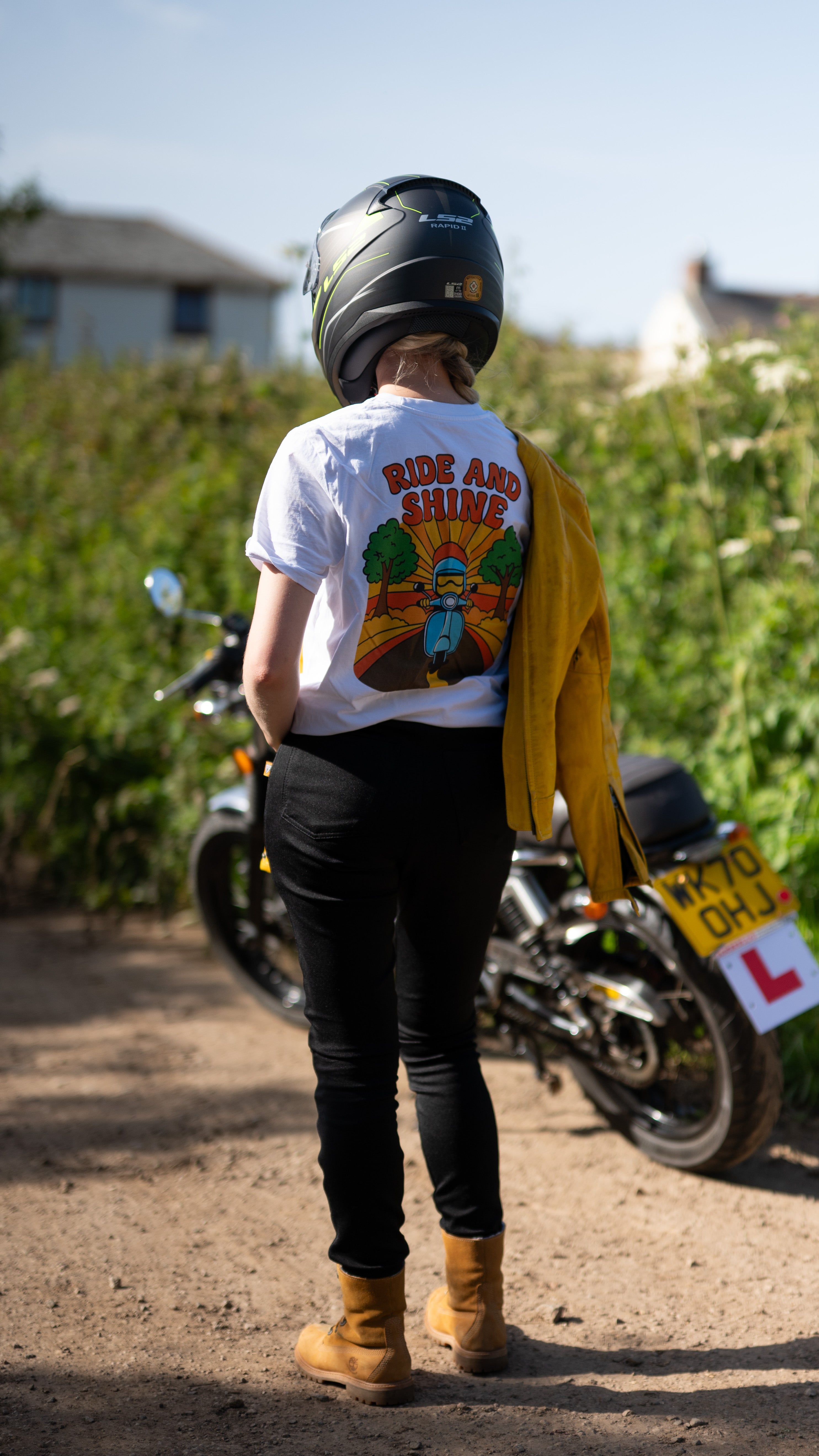 Organic Cotton Ride & Shine T-Shirt | Moped T-Shirt